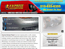 Tablet Screenshot of expressbumperrepair.com